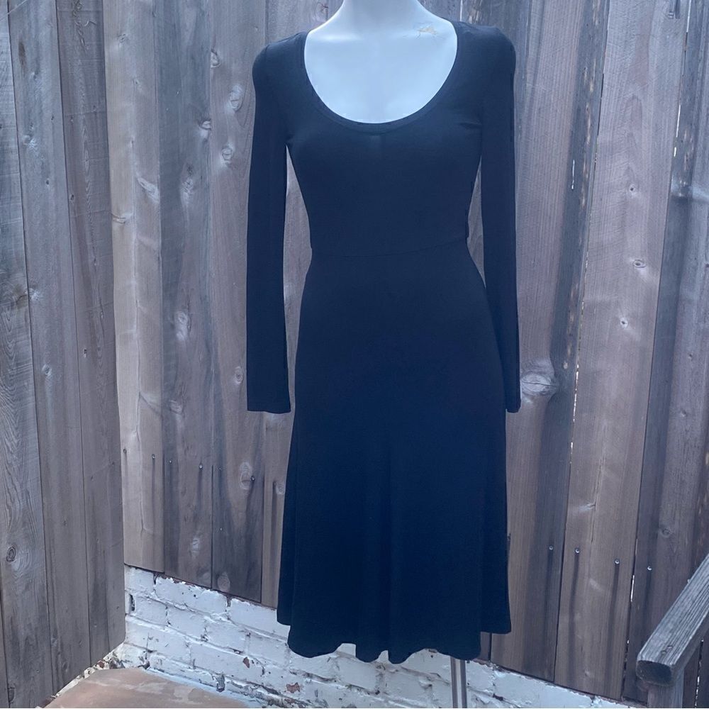 ARITZIA Wilfred black Long Sleeve Midi Dress size small